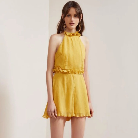 Keepsake Skylines Playsuit in Golden Yellow Small - Picture 1 of 9